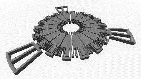 Design of a metamaterial for a novel MEMS mechanical circulator
